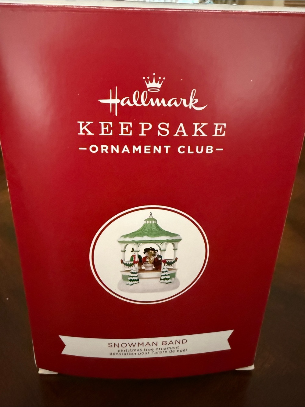 2020 Member Exclusive Hallmark Red Snowman Band Keepsake Ornament